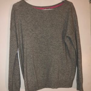 Gray cashmere sweater